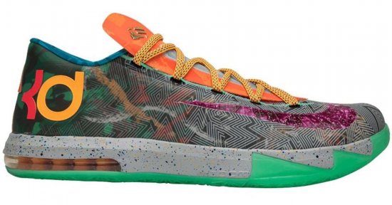 Nike Blue Kd 6 Premium 'what The Kd' Shoes - Size 13.5 for men