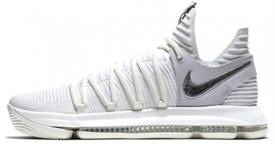 Nike White Zoom Kd10 Shoes - Size 11 for men