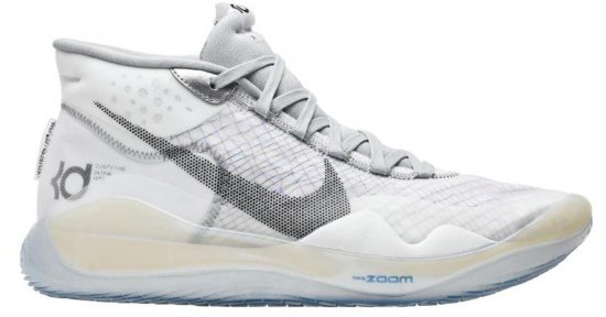 Nike White Zoom Kd 12 'wolf Grey' for men
